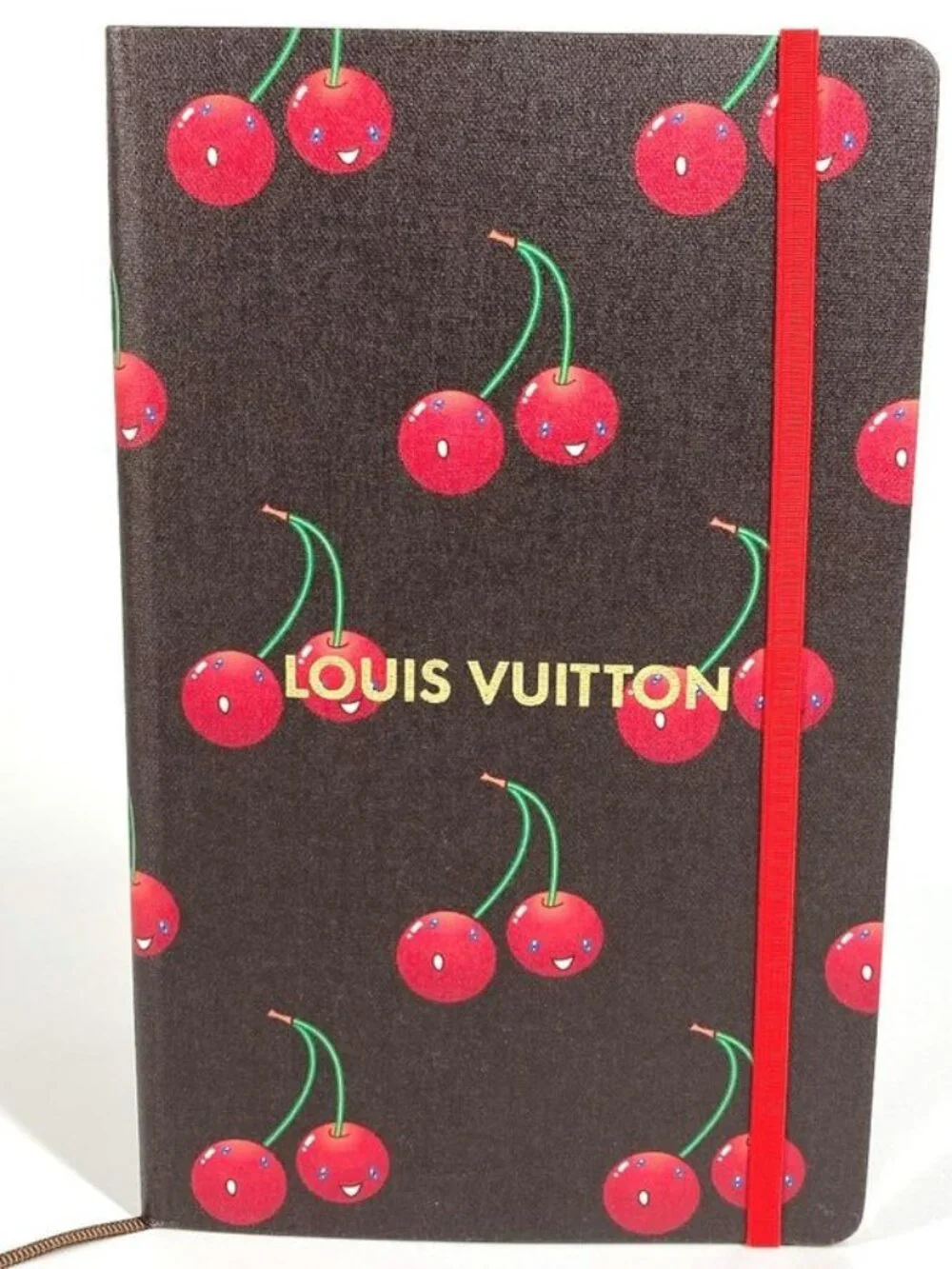 Louis Vuitton Notebook MM Jane Cherry Gi1371 Paper Brown